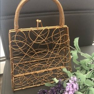 Metal Gold Purse Decorative